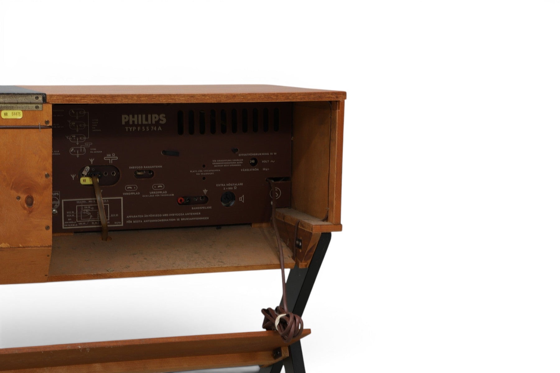 Philips type f5574a radio / record console in teak | Philips