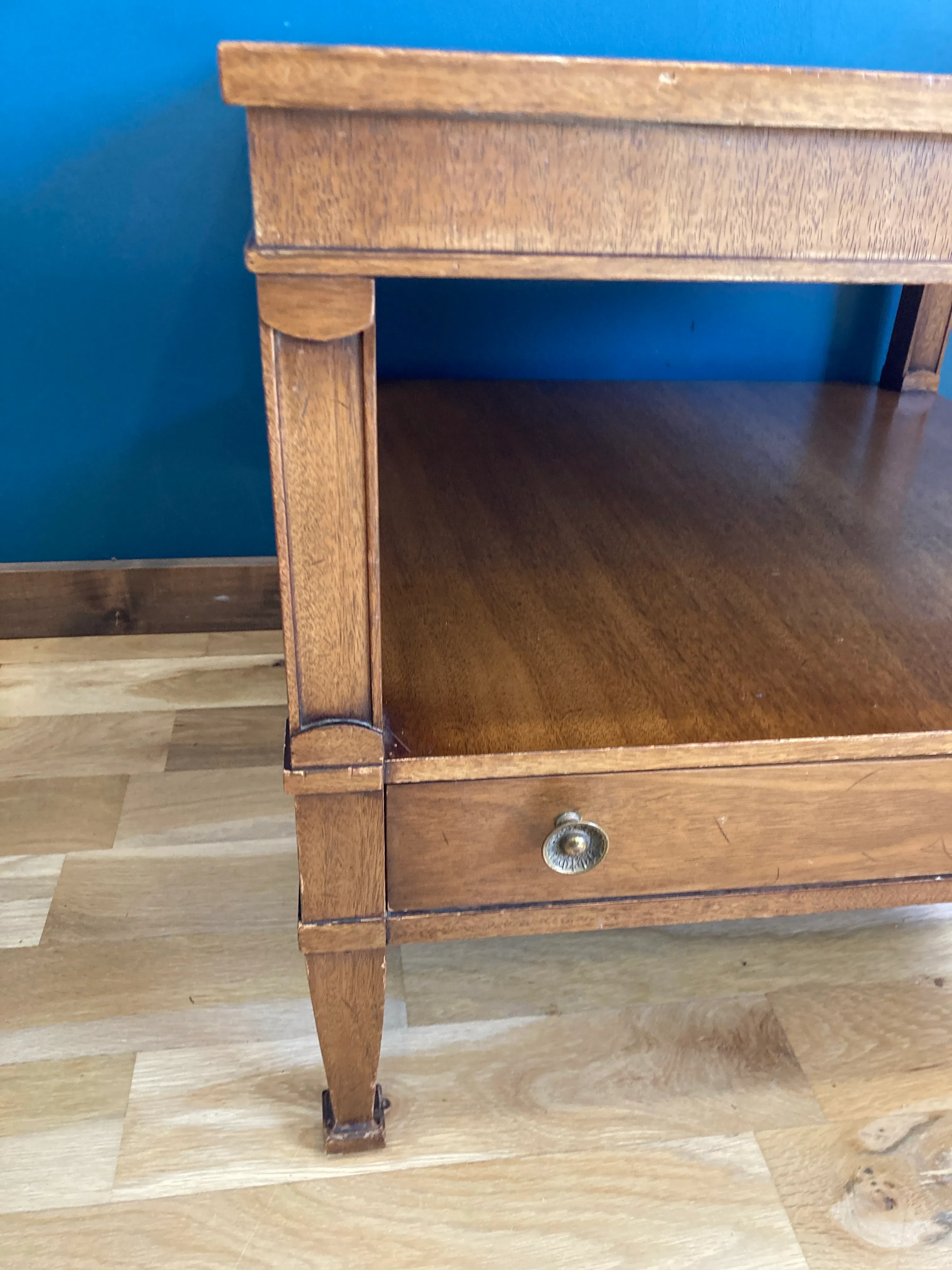 Midcentury Drexel Triune Side Table With Drawer | Drexel - $290