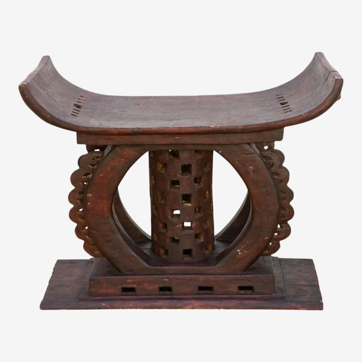 Large Vintage African Tribal Ashanti Stool - $3245 | Kashew | Kashew