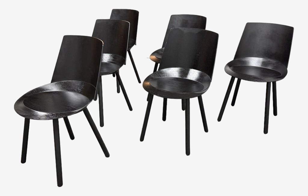 Stefan Diez for E15 Ch04 Houdini Side Chairs, Set of Six - $2994