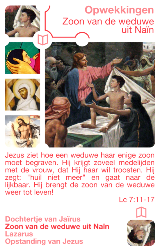 Kwartetkaart Zoon van de weduwe uit Naïn