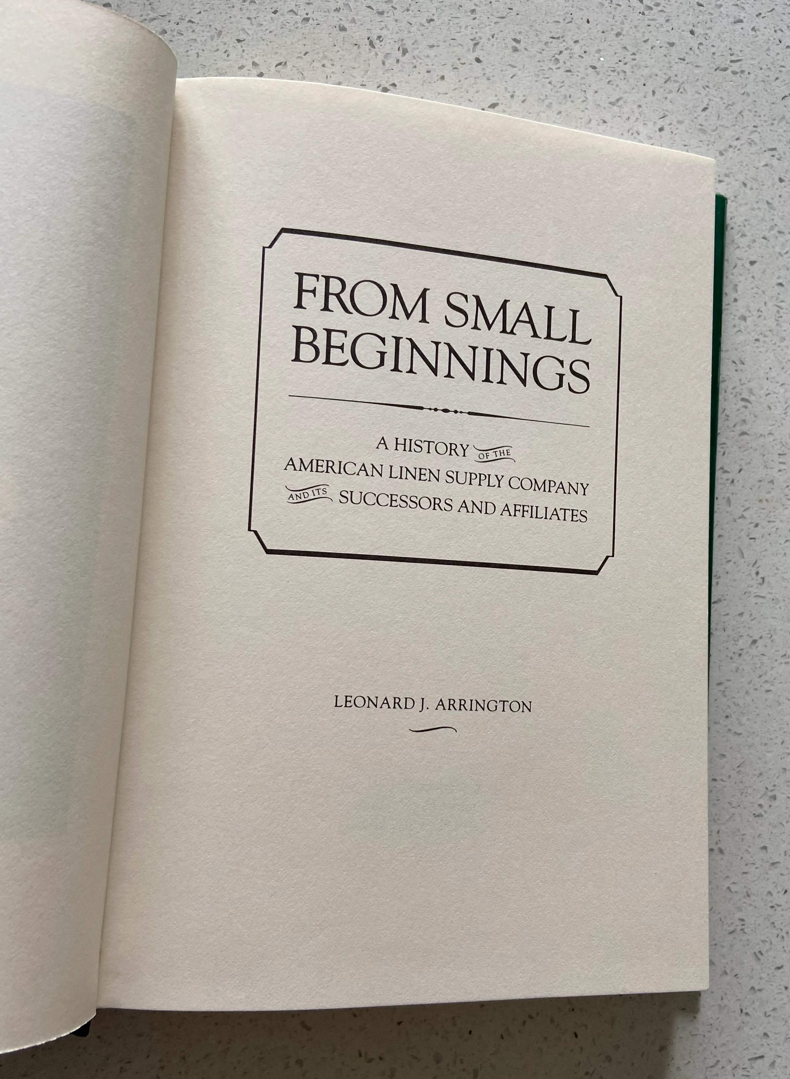 From Small Beginnings: A History of the American Linen Supply Company and its Successors and Affiliates - Image 4