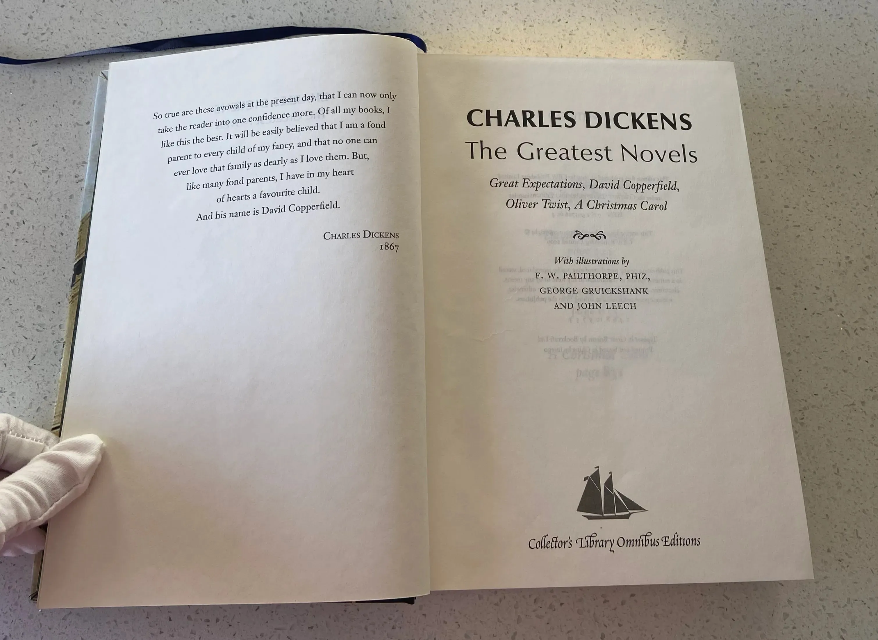 Charles Dickens: Great Expectations, David Copperfield, Oliver Twist, A Christmas Carol: Great Illustrated Novels (Collector's Library Omnibus Editions) - Image 2