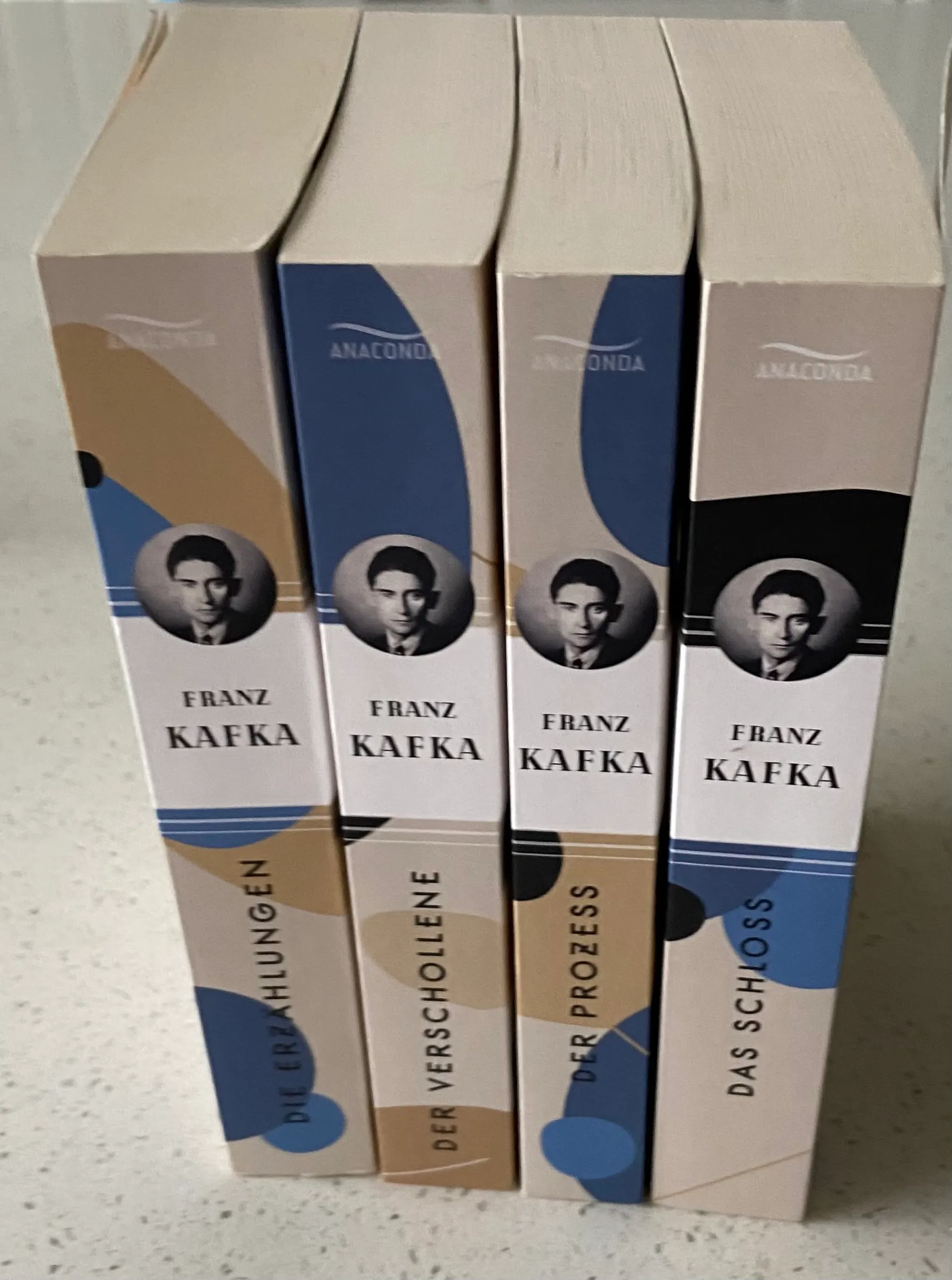 Franz Kafka: Die großen Werke (Die Erzählungen, Der Verschollene, Der Prozess, Das Schloss) – Vier Bände