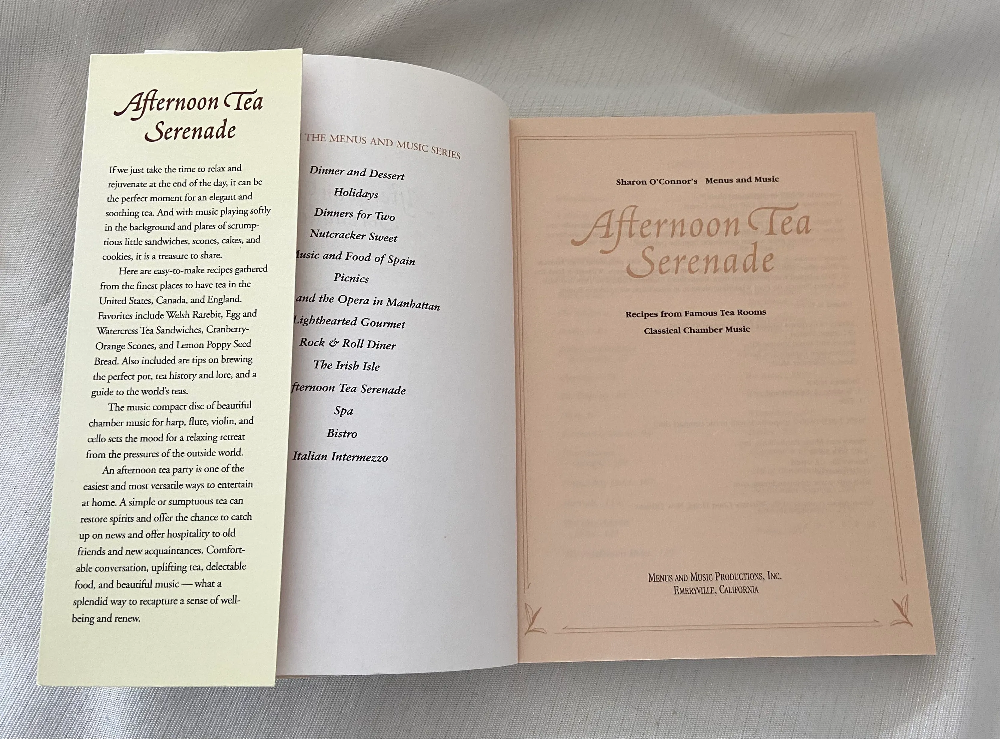Afternoon Tea Serenade: Recipes from Famous Tea Rooms Classical Chamber Music (Sharon O'Connor's Menus and Music) - Image 3