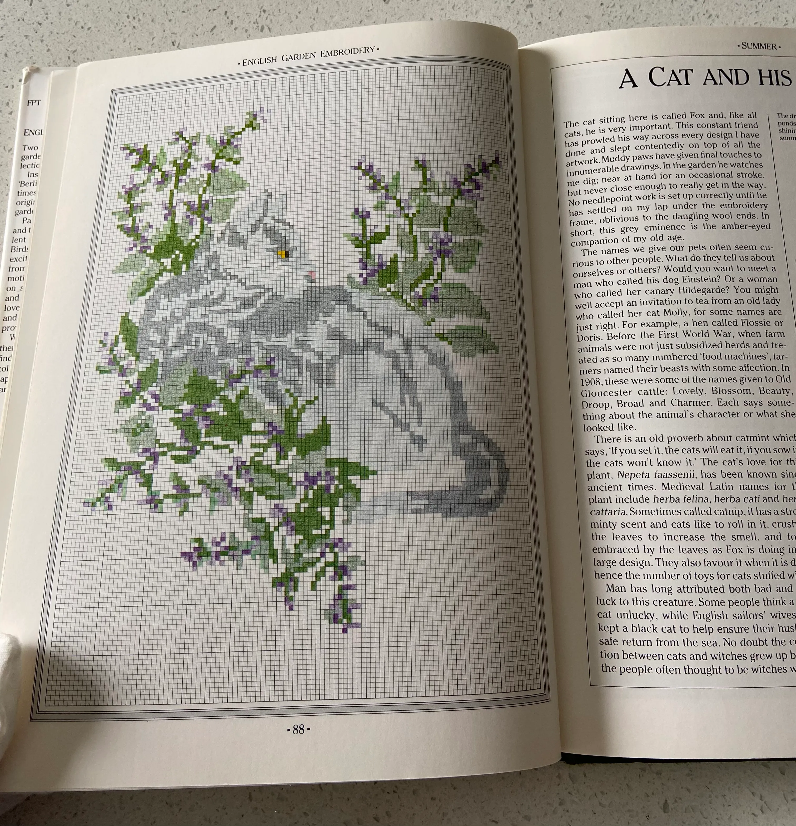 English Garden Embroidery: 80 Original Needlepoint Designs of Flowers, Fruit, and Animals - Image 5