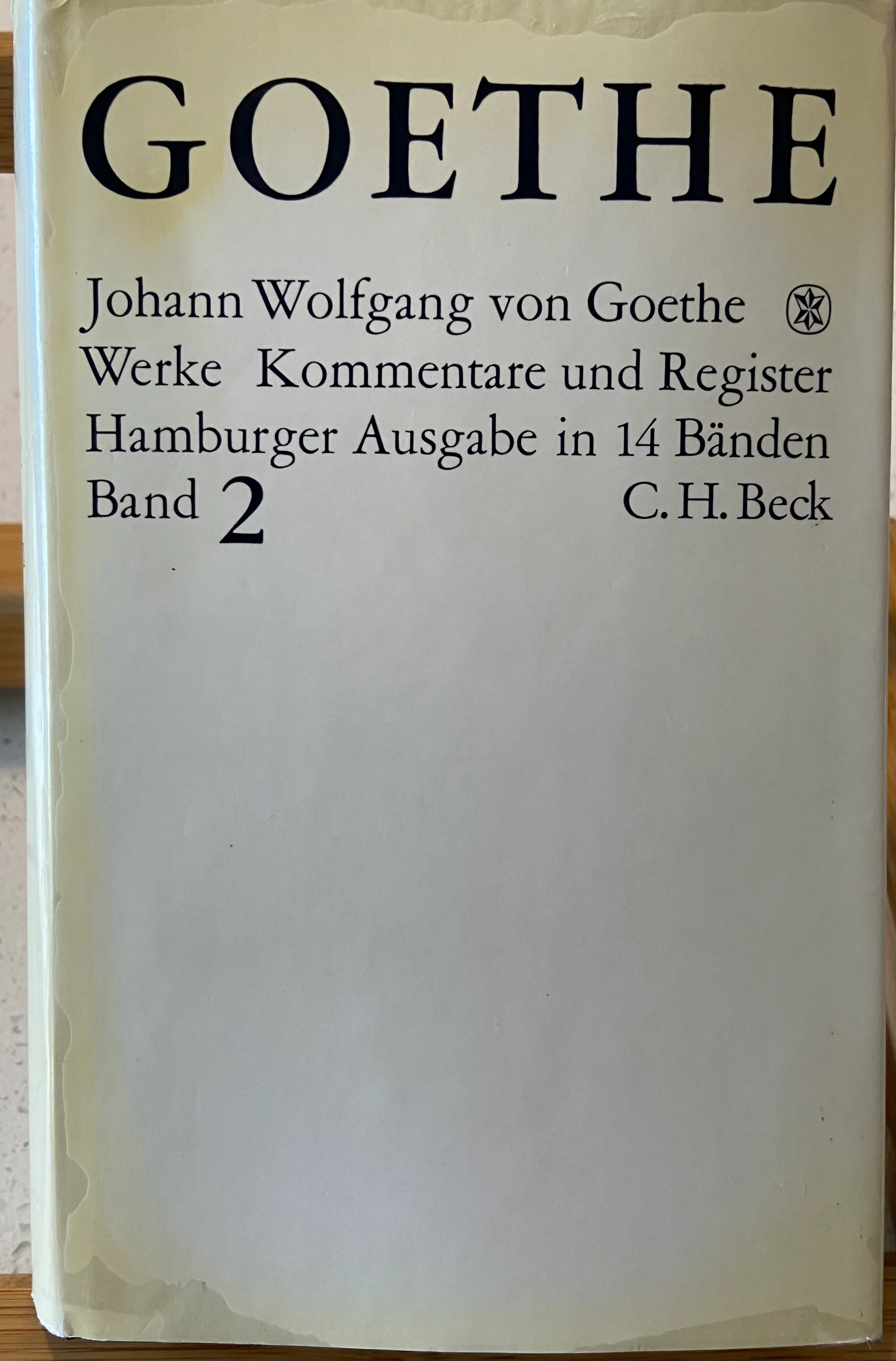Goethes Werke. Hamburger Ausgabe in 14 Bänden -  Gedichte und Epen  (Band 2)