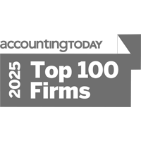 A logo that reads accountingToday top 100 firms 2025