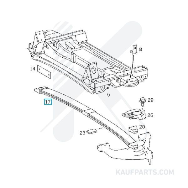 Paquete Hoja Resorte Schomäcker para Mercedes-Benz Sprinter 413 CDI, 313 CDI, 411 CDI