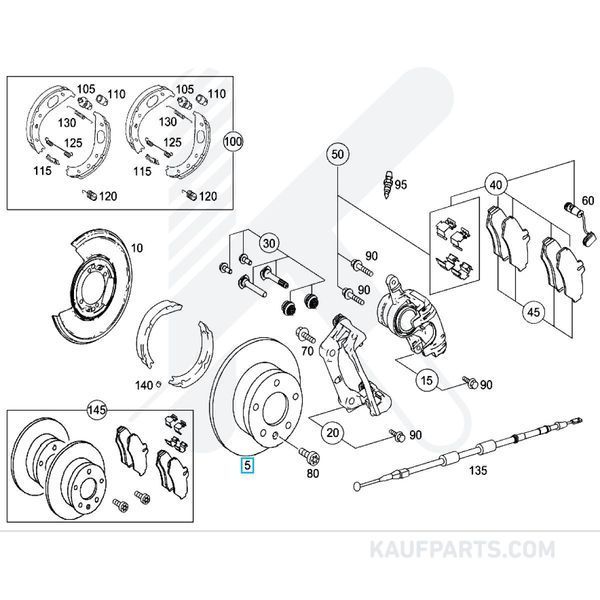 Disco De Freno - Delantero Frum Para Mercedes-Benz 208 CDI, 310 D, 310/312 D, 312 D, 316, 413 CDI, Sprinter