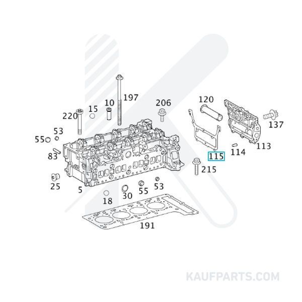 Junta Metalica ElringKlinger para Mercedes Benz Clase A, B, C, CLA, E, GLA, GLC, GLE, GLK, ML, Sprinter, Clase V, Viano, Vito