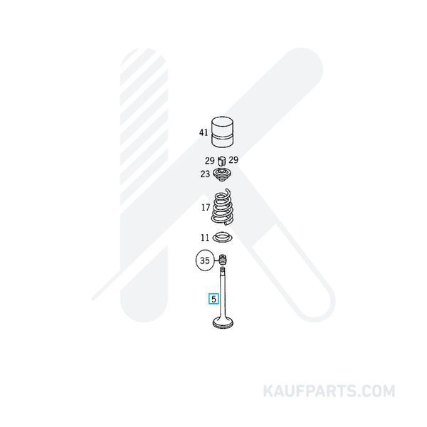 Valvula Admisión Mahle para Mercedes-Benz Clase G, Clase ML y Sprinter T1N