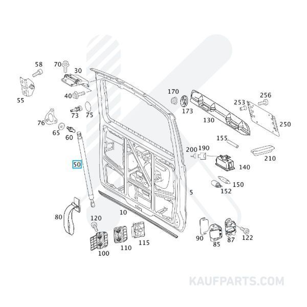Muelle Neumatico Febi para Mercedes-Benz Viano y Vito