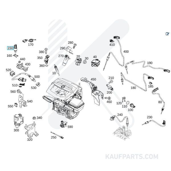 Sensor De Presion Mercedes Benz para Clase B, Citan, Vito y Vito Tourer