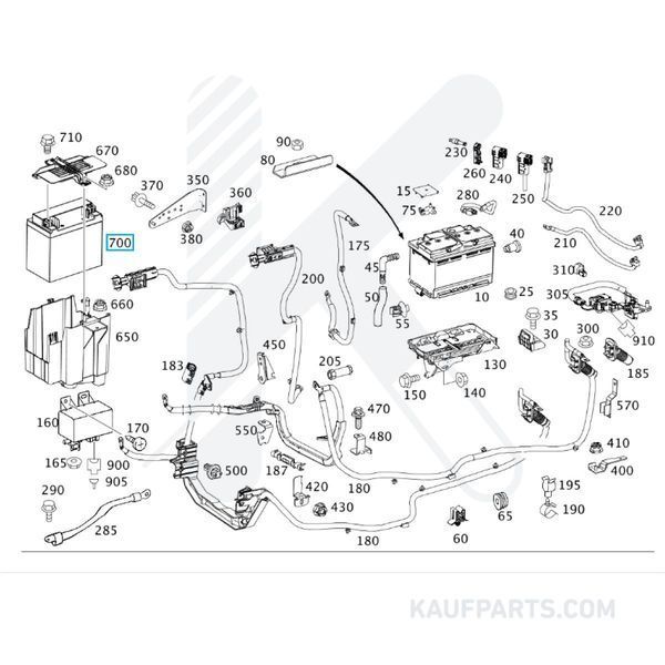 Bateria Auxiliar 12v 12ah 170a Mercedes Benz para Clase A, Clase B, Clase C, CLS, Clase E, GLA, GLK, SL, SLC, SLK, Sprinter, Clase V, Vito