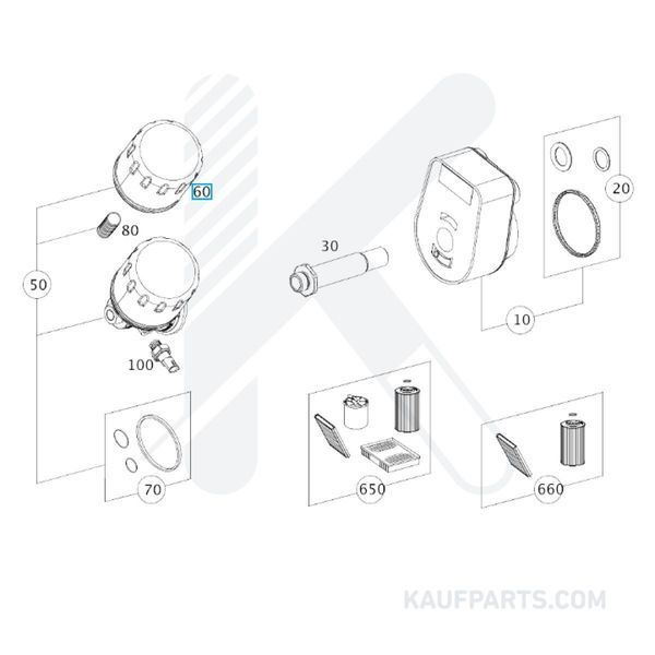 Filtro Aceite Knecht para Clase B, Citan