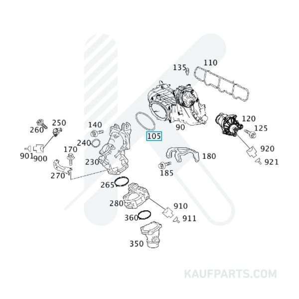 Junta Mercedes Benz para Clase A, Clase B, Clase C, CLA, Clase E, GLA, GLC, GLE, GLK, ML, Sprinter, V, Viano, Vito
