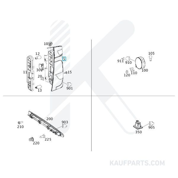 Cinta Luminosa Depo para Mercedes-Benz V, Vito y Vito Tourer