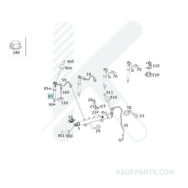 Inyector De Combustible Original Para Mercedes Benz