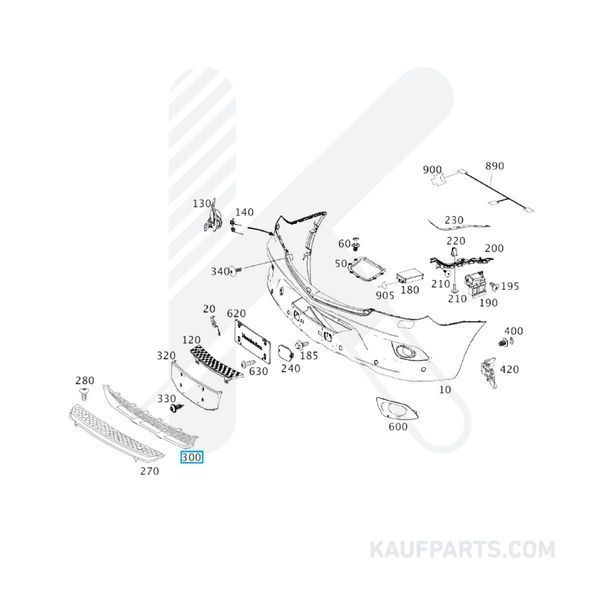 Rejilla Parachoque Delantero Mercedes Benz para Mercedes-Benz Sprinter W906 Original