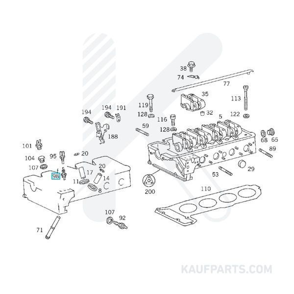 Sensor De Temperatura Del Líquido Refrigerante Febi Para Mercedes-Benz 190 DC, 500 SL/SL 500, 600 SEC/S 600 C, 612 D, Clase C, Clase E, Clase S, Clase Sl, MB 140 D, Sprinter, Vario
