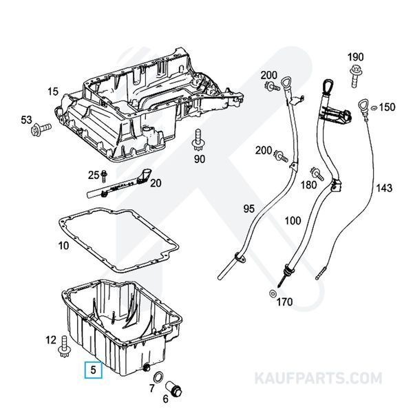 Carter De Aceite Mercedes-Benz para Sprinter 211, 213, 311, 313, 314, 315, 316, 318, 411, 415, 416, 515, 516, 519