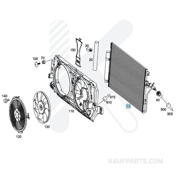 Condensador Mercedes-Benz Original para Sprinter (2007-2022) - Calidad y Confort OEM