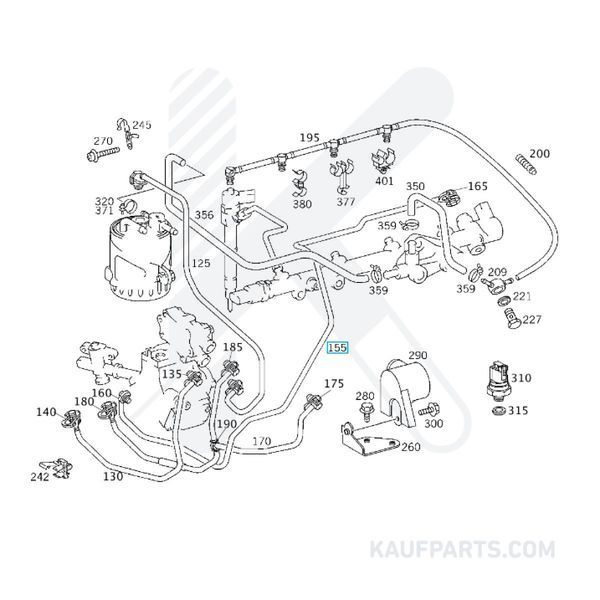 Tubería Mercedes-Benz para Sprinter 208 CDI, 211 CDI, 308 CDI, 311 CDI, 313 CDI, 411 CDI, 413 CDI