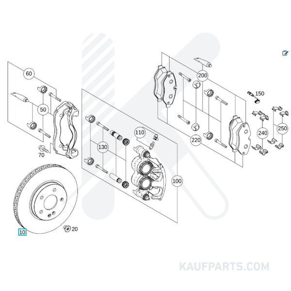 Disco de Freno Hella West Met Ind para Mercedes-Benz V, Viano y Vito