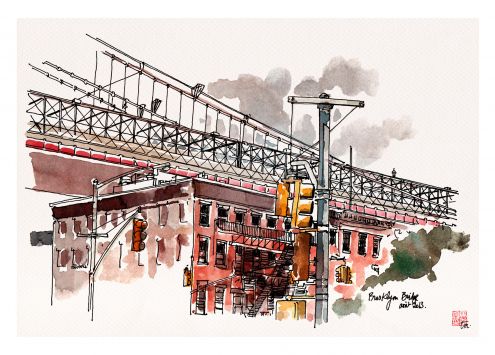 Thierry Machuron - Brooklyn bridge - new york 