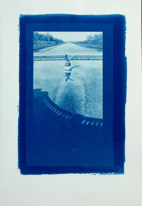 Franck Ampenot - Cyanotype bleu ref. B11                        Cyanotype noir et blanc ref. N11