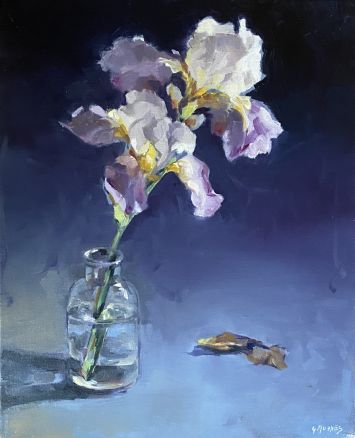 Géraldine Morales - Iris mauves 