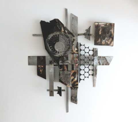 Jean-Marc Martinez - Tableau métal abstrait  Iso