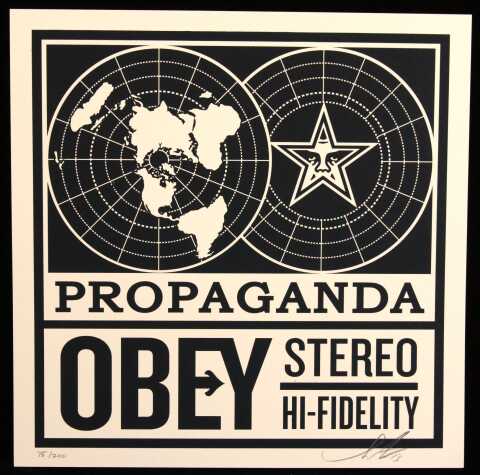Shepard Fairey - 50 Shades Of Black : Obey Stereo