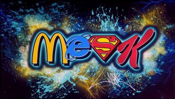 Papa Mesk - Super mesk (misappropriation logo)