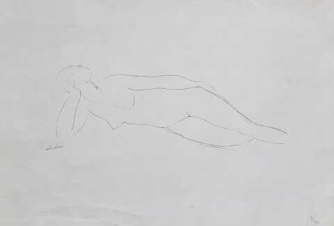 Amedeo Modigliani - Nu féminin couché