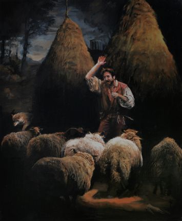 Hervé Bonsard - Le berger et son troupeau