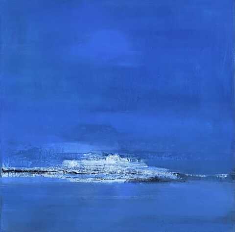 Valérie Chrétien - abstraction bleue