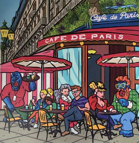 Richard Orlinski - CARTOONS Café de Paris
