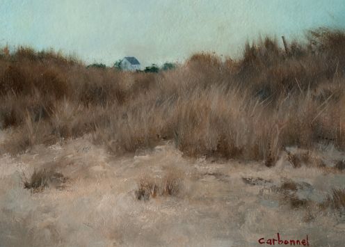 Bernard Carbonnel - Maison blanche dans les dunes 