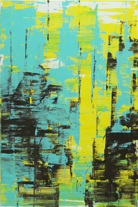 Ronald Hunter - Static Yellow and Blue