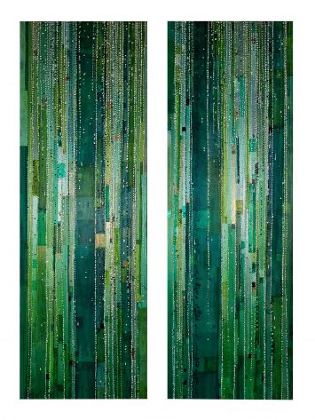 Sophie Cantou - Waterfall (diptyque 2 x 40 x 120 cm)