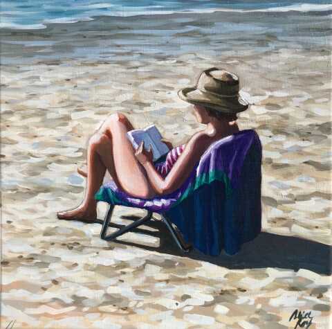 Alice Roy - Lectrice à la plage