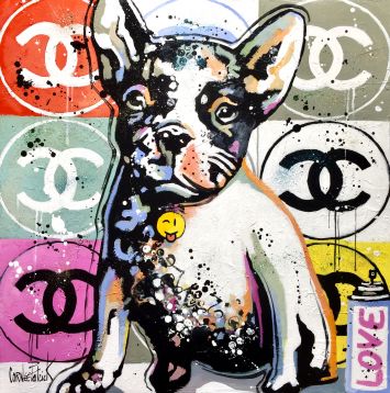 Patrick Cornée - My french bulldog likes pop art and chanel