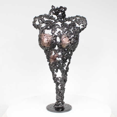 Philippe Buil - Pavarti Impromptue - Sculpture Corps féminin acier bronze