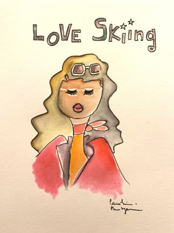 Caroline Montigneaux - Love skiing