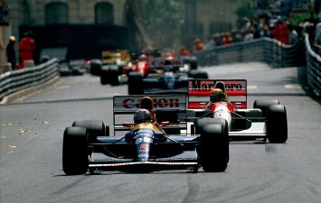 Leroyphoto - Monaco 1992. monaco. nigel mansell  ayrton senna 