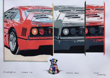 BIXHOPE ART - Diva, Ferrari F40 