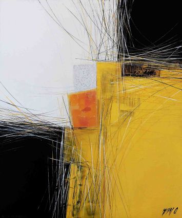 OLIVIER MESSAS - Paysage en jaune (géométrie nomade 2014)