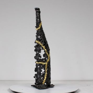 Bouteille champagne kintsugi